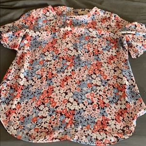 Loft flowered print top, size small